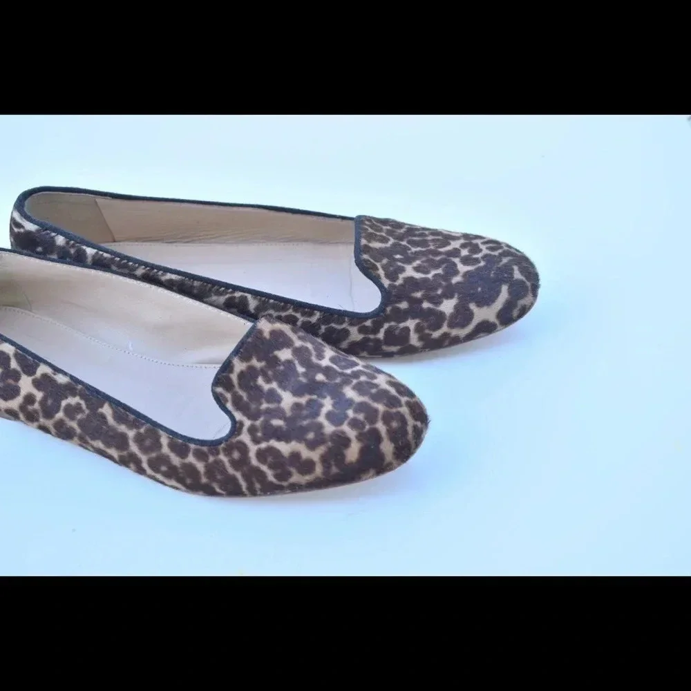 J. Crew collection leopard flats